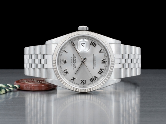 Ролекс (Rolex) Datejust 36 Rodio Jubilee Rhodium Roman 16234